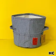 ポットカバー 小物入れ 収納 ヒッコリー デニム インテリア雑貨 No.HC