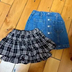 スカート　 キュロットスカート　110 2着セット　GU 西松屋