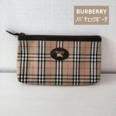 バーバリー ノバチェック ポーチ レトロ ベージュ