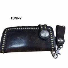 FUNNY ウォレット　長財布　キーホルダー付き　 ブラウンのサムネイル