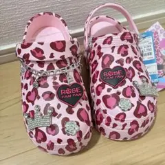 KOGYARU コギャル ローズファンファン クロックス サンダル レオパード