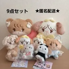 mikko　プライズ　ブラックリボン　天使 等　ぬいぐるみ マスコット　セット