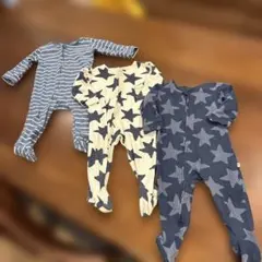 ネクスト　足つきジップロンパース　6-9mthts 74cm 3枚セット