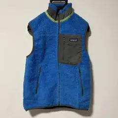 patagonia フリースベスト Sサイズ 青