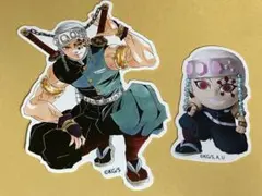 鬼滅の刃　宇髄天元　ダイカットステッカー　みに隊士　等身　開封品