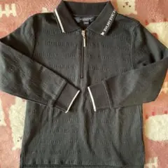 BURBERRY ブラックポロシャツ 100A