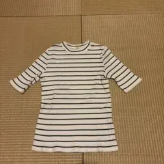 ボーダー　半袖ニット