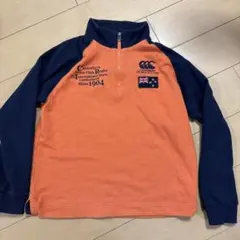 Canterbury ジップアップトレーナー オレンジ/ネイビー