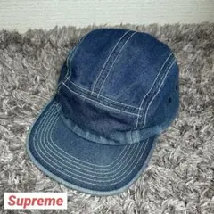 Supreme Denim Camp Cap ロゴ後ろ　美品　USA製