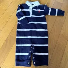 Ralph Lauren ストライプロンパース 6M