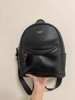 黒 レザー リュック・バックパック