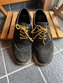 ウィングチップシューズ スエード 黒　たトリッカーズ　ジュンヤワタナベ