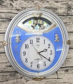 Y 美品 CITIZEN シチズン電波掛時計 パルミューズエルフ スワロ使用 S Y 美品 CITIZEN シチズン電波掛時計 パルミューズエルフ スワロ使用 S