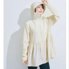 coca UV カットギャザーパーカー アイボリー M サイズ コカ