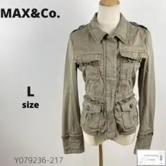 訳あり MAX&Co. マックスアンドコー ミリタリージャケット 羽織り L