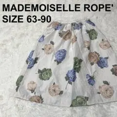 ロペマドモアゼル　ROPE 花柄　シフォンスカート　ドット柄　ひざ丈（222）のサムネイル