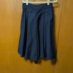 ネイビー キュロットウエストゴム仕様のサムネイル