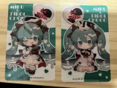 チロルミクBOX　クリアカード 初音ミク　2枚