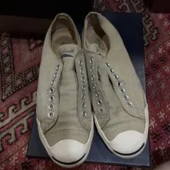 Converse Jack Purcell ベージュ スニーカー