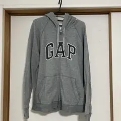 GAP グレー ジップアップパーカー M ギャップ ユニセック