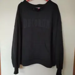 LOGOS DAYS ブラック裏起毛 トレーナー　L　オーバーサイズ