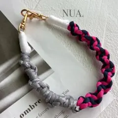 パラコード　スマホストラップ　ピンク　ネイビー　グレー