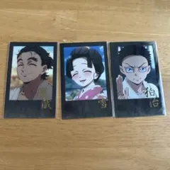 鬼滅の刃 遊郭編 チェキ風ブロマイド 箔押し 宇髄天元 3枚セット