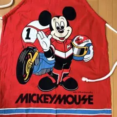 Vintage 80s レーシングミッキー　エプロン　ポピンズ
