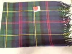 タータンチェック マフラー ウール