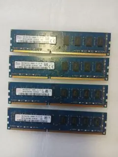 デスクトップ用メモリー　DDR3 4GB 4枚セット