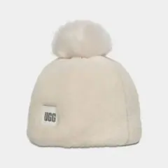 UGG W FAUX FUR BEANIE W POM NIMBUS