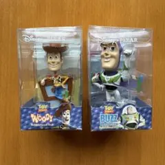 【未開封】トイ・ストーリー ミニバブルヘッドドール2体セット（ウッディ＆バズ）
