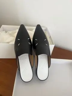 Maison Margiela レザー ミュール ブラック 35のサムネイル
