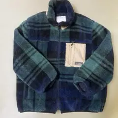 ZARAキッズ　ボアフリースジャケット　チェック