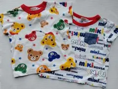 ミキハウス 総柄Tシャツ　2枚セット