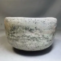 T*i様 楽焼 白楽窯変茶碗　楽炎在銘印 抹茶茶碗　茶道具　表千家 裏千家