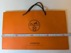 HERMES 헤르메스 쇼퍼 종이 가방 큰 크기 오렌지 마차 선물