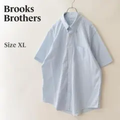 Brooks Brothers REGENT シアサッカー BD半袖シャツ XL