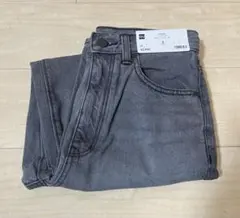 GU ハイライズストレートジーンズ s GRAY