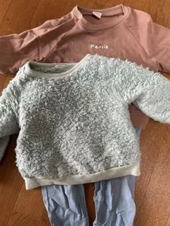 GAPボアトップス&裏起毛スウェット&ZARAデニムパンツ　3点セット