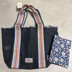 【美品】キャスキッドソン　トートバック　メッシュ　ポーチ付のサムネイル