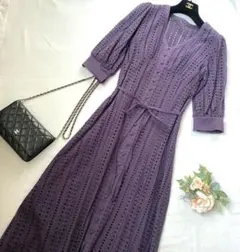 fifth 透かしレース　ロングワンピース