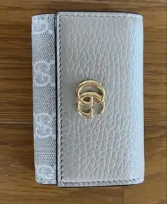 GUCCI キーケース GGスプリーム 6連 ベージュ