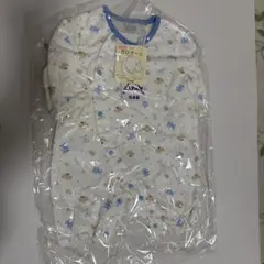 日本製 ベビー用ロンパース クマと犬柄