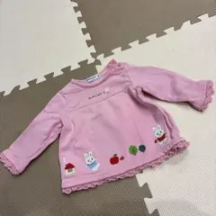 ミキハウス　ピンク トップス トレーナー　80㎝