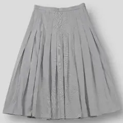 美品 CELINE 22SS プリーツ パジャマスカート シアサッカーコットン