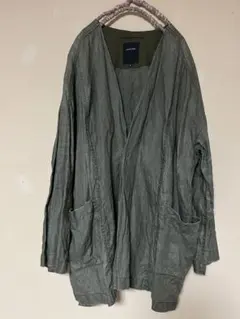 USED パドカレ pas de calais 麻100%ノーカラージャケットのサムネイル