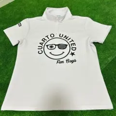 CUARTO UNITED クアルトユナイテッド　ハーフジップ　ポロシャツ　Mのサムネイル