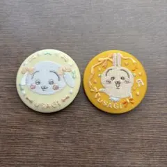 ちいかわ刺繍缶バッチビスケット2・うさぎ2種