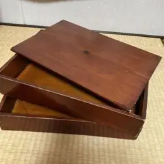 伊勢春慶　7段　切溜　入れ子　漆塗　和風　古物　工芸　蓋付き　レトロ　小物入れ 伊勢春慶 7段 切溜 入れ子 漆塗 和風 古物 工芸 蓋付き レトロ